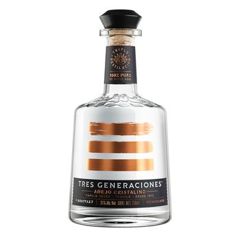 Tequila Sauza 3 Generaciones Añejo Cristalino 750 ml