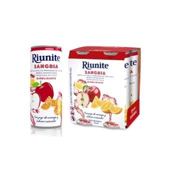 Vino Tinto Riunite Sangria Lata 250 ml 4 Pack