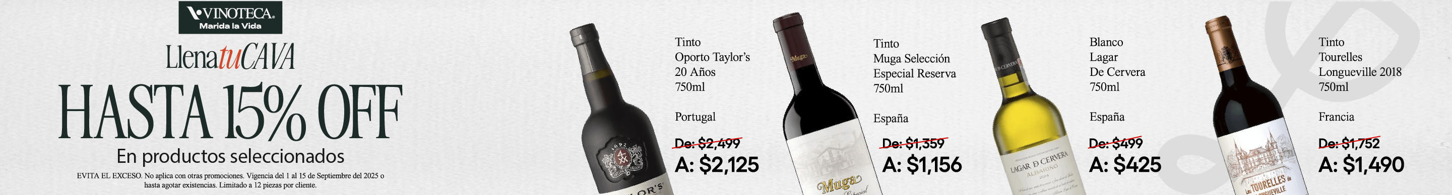 Vinoteca | Llena tu cava
